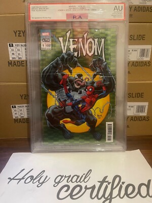 その他 Marvel Kith Venom Variant PSA green 2024 SDCC Kith Marvel PSA Super Rare Green Venom Spider-Man