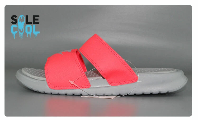 Nike Womens Benassi Duo Ultra Leather Slides Sandals 819717-604