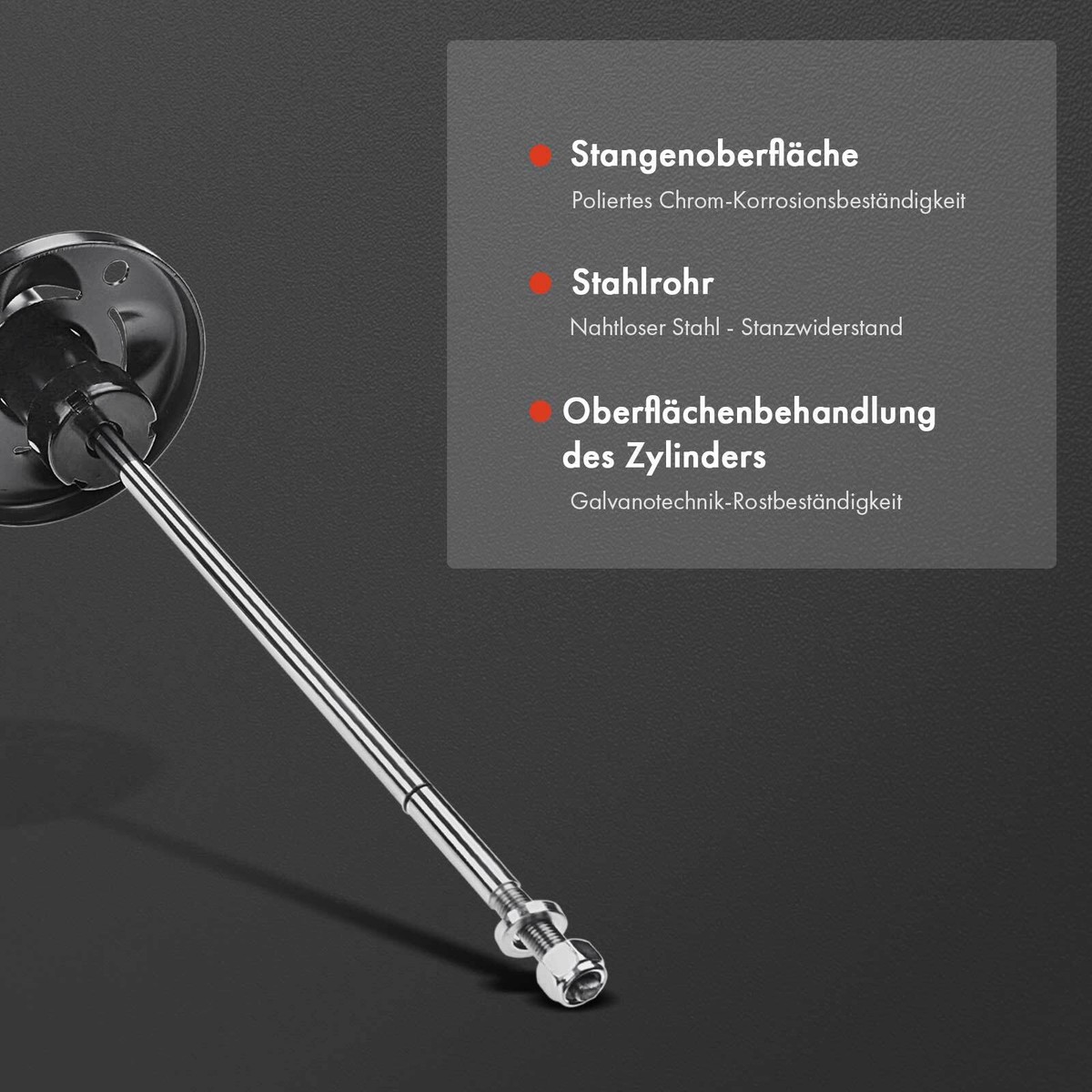 2x Stoßdämpfer Gasdruck Hinten Domlager Protection Für AUDI