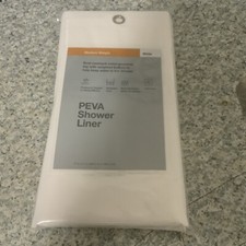     PEVA Shower Liner Medium Weight White Made By Design 71  x71  New