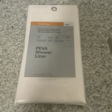 ☀️ PEVA Shower Liner Medium Weight White Made By Design 71”x71” New