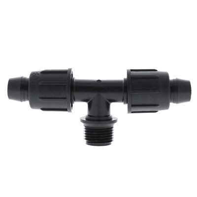 Irritec Perma-Loc Tubing Tee x 1/2" MPT Adapter