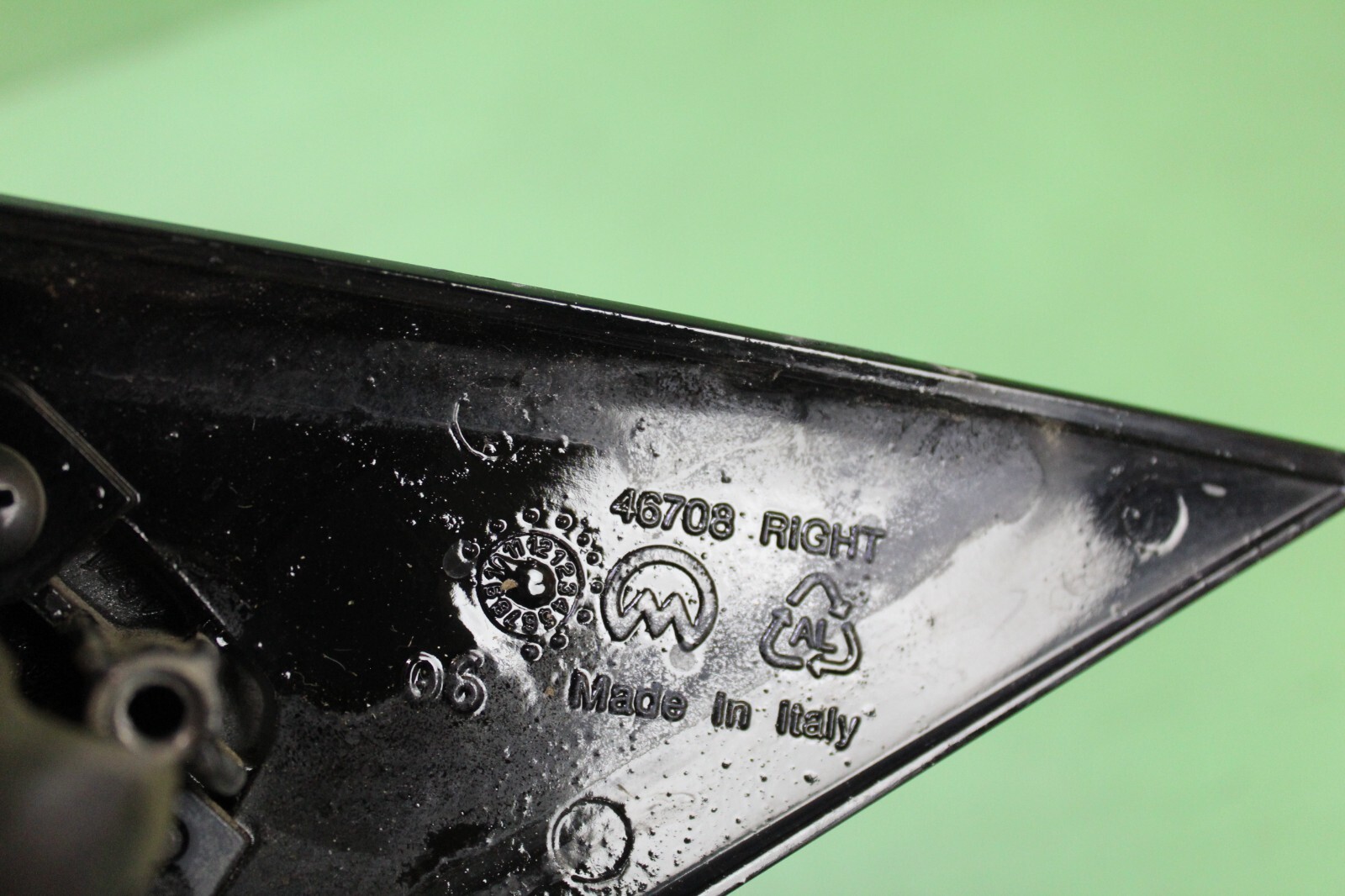 2007 MASERATI QUATTROPORTE PASSENGER RIGHT PUDDLE LAMP MIRROR BLACK OEM
