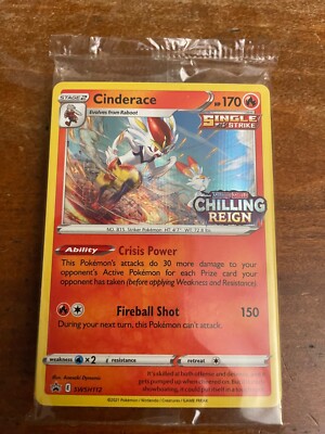 Chilling Reign - Sealed Cinderace Promo Build and Battle - SWSH112