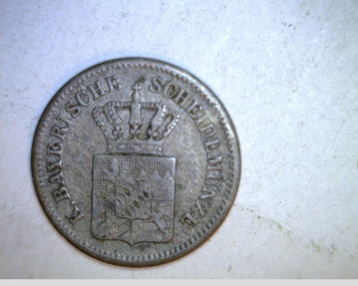 1867 German, Bavaria, 1 Kreuzer, .0045 oz Silver (Ger-86) | eBay