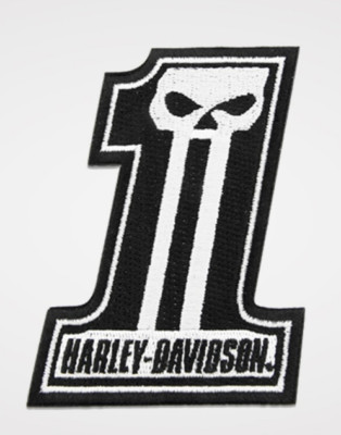 Harley Davidson Patch Model Dark Custom No.1 Size 10.0 x 7.0 cm #8011567