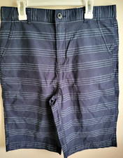 Childrens Place Casual Shorts Blue Stripe Boys Size 16 NEW