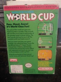 WORLD CUP Nintendo NES Soccer Game Original 1990 Cardboard Collector Case *BOX*