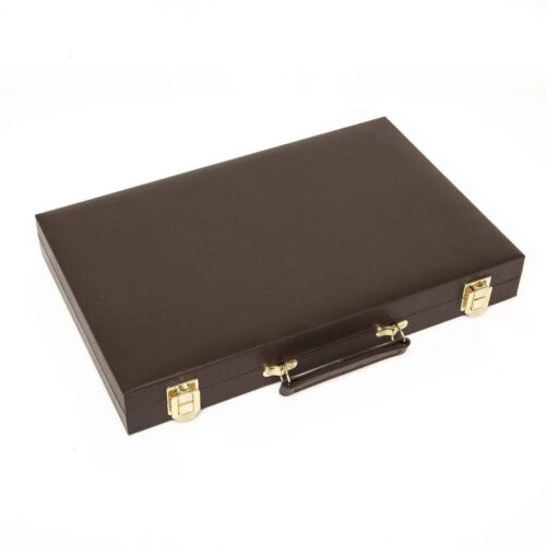The Backgammon Set Chocolate Brown by Brouk & Co NEW - Picture 2 of 2