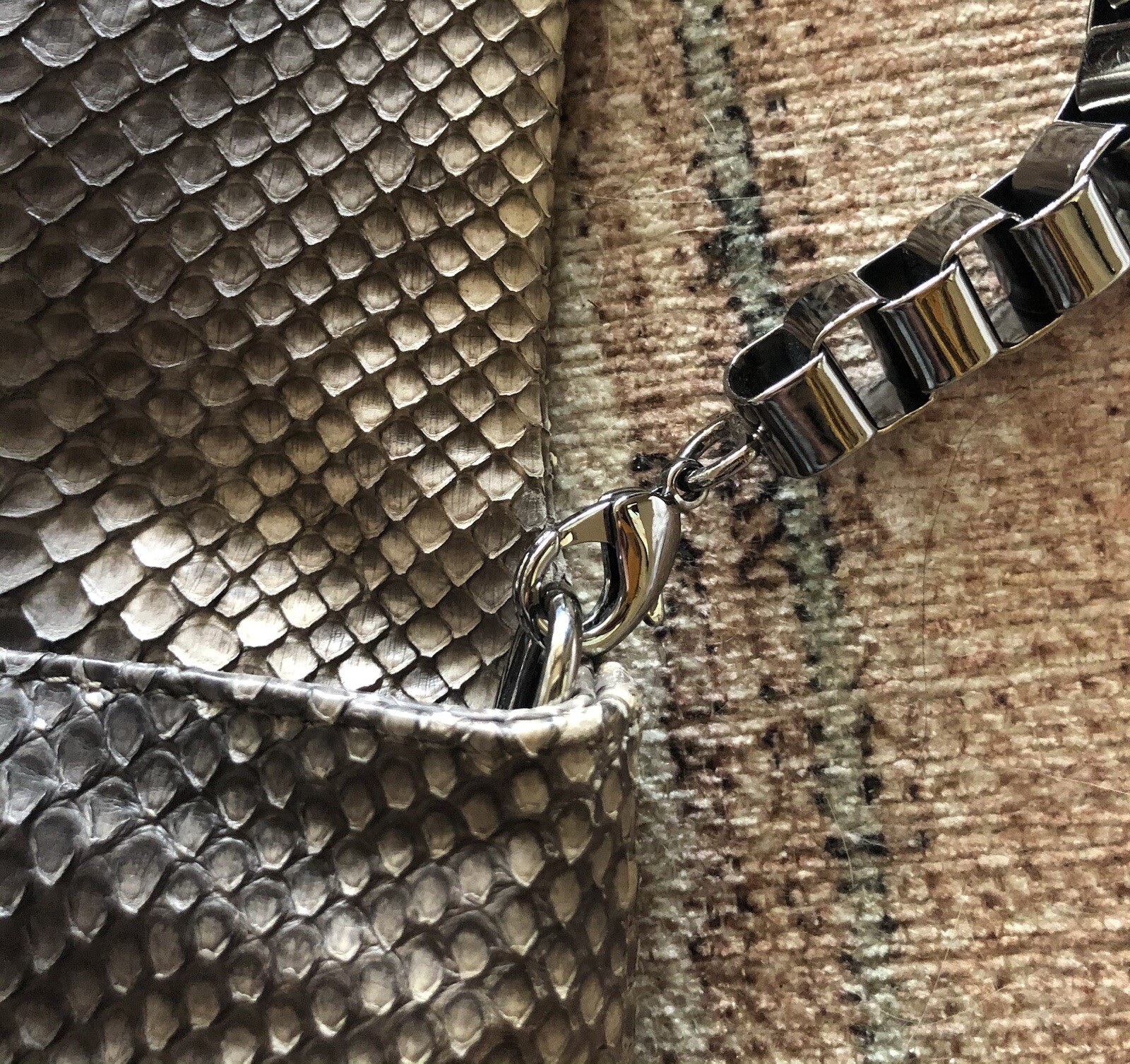 Devi Kroell Python Envelope Handbag - image 6