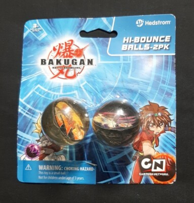 RARE Bakugan Hi-Bounce Balls 2 pack NEW Cartoon Network Hedstrom | eBay