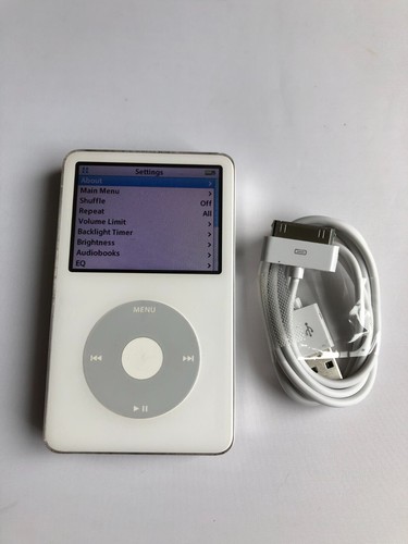 Apple iPod classic 5th Generation White (60GB) Excellent
