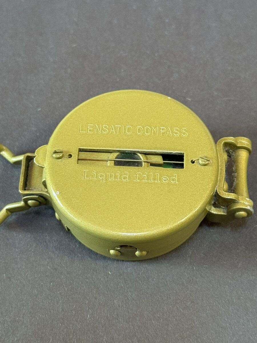 Vintage Metal Lensatic Compass Liquid Filled Made in Japan Vintage Metal Lensatic Compass Liquid Filled Made in Japan