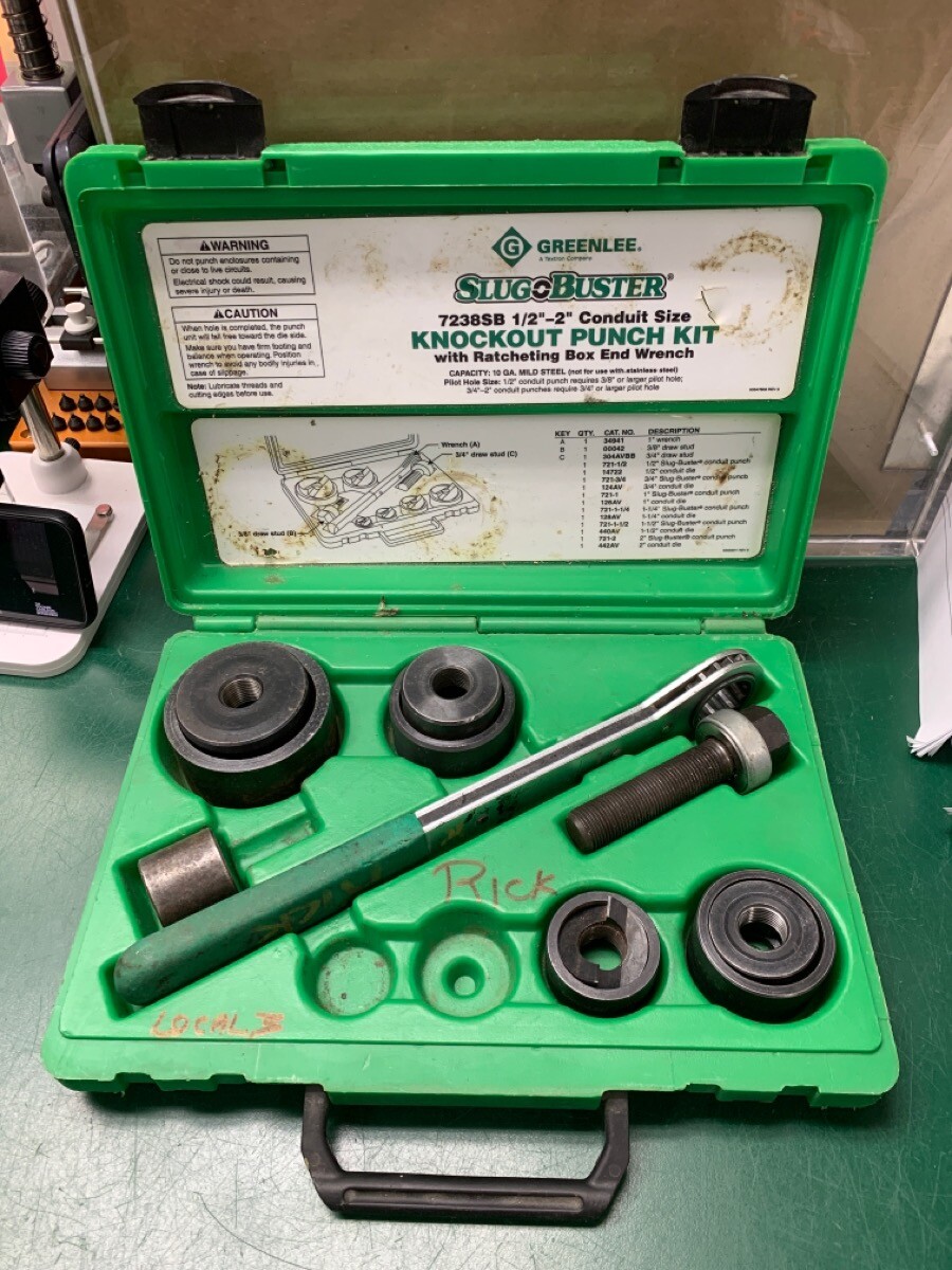 Greenlee Slugbuster 7238SB 1”2” Knockout Punch Set (E10032124