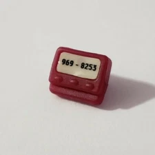 BARBIE DOLL ACCESSORIES GENERATION GIRL 2000 DANCE PARTY MARI BURGUNDY PAGER