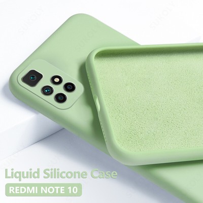 For Xiaomi Redmi Note 10 9 8 Pro Mi 11 10T Liquid Silicone Soft Slim Case Cover