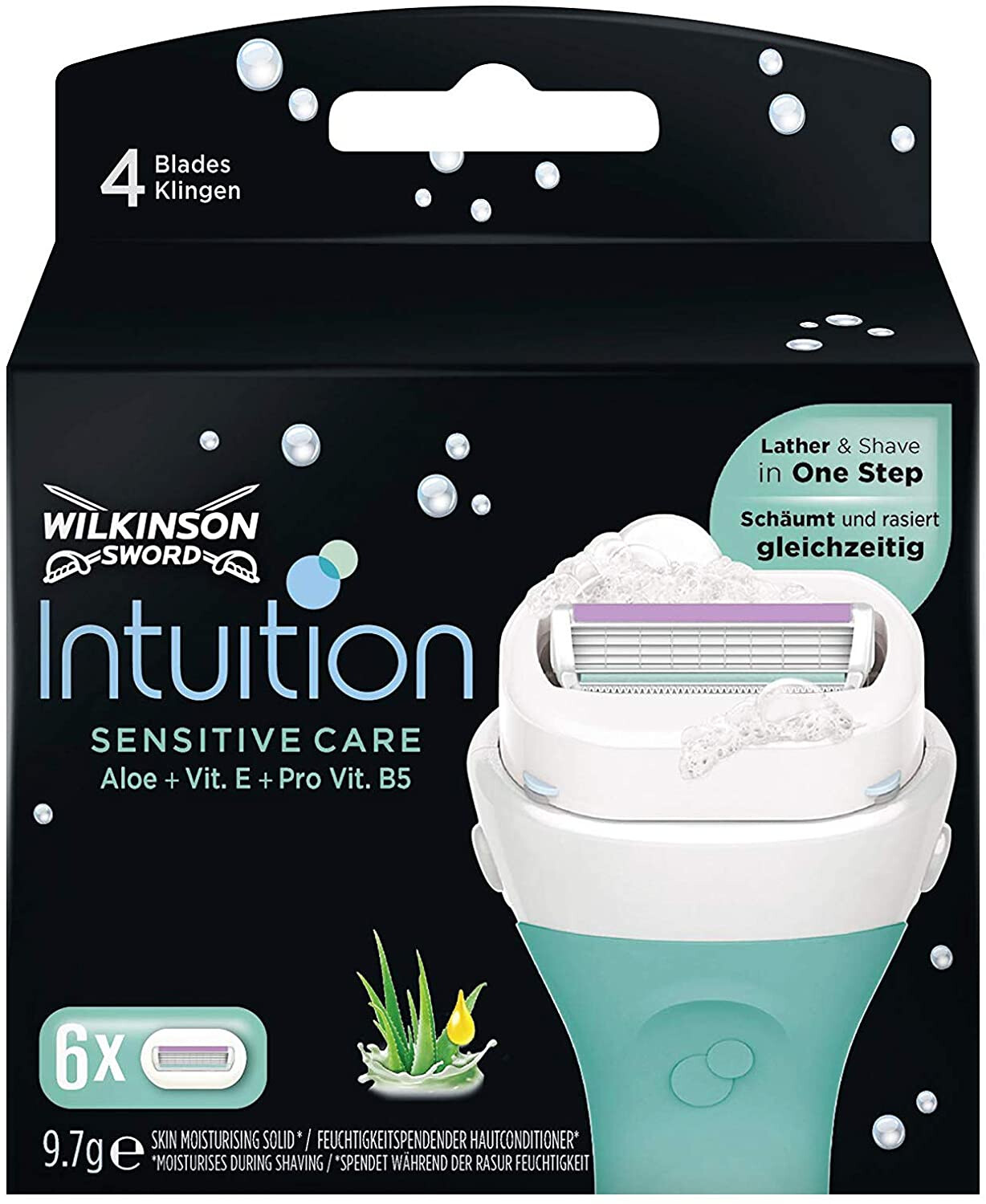 Wilkinson Sword Intuition Sensitive Care Расиерклинген Дамен Расиерер 6 шт 3990₽