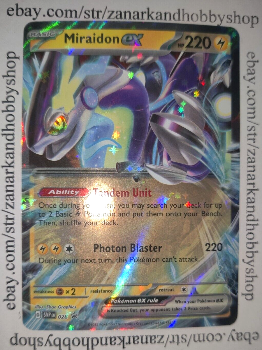 Pokemon Miraidon ex SVP 028 Black Star Promo NM