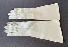 Shalimar Women's White Gloves Size 7 1/2 Vintage