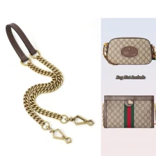 Replacement Chain Leather Strap for Gucci Ophidi Series Bag