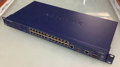 FS726T Netgear Switch Prosafe 24 Port 10 To 100 Mbps Smart Switch with 2 Gigabit