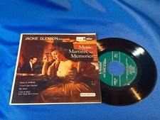 Jackie Gleason 45 EP Music, Martinis, and Pt 1 Capitol EAP 1-509 Picture Sleeve