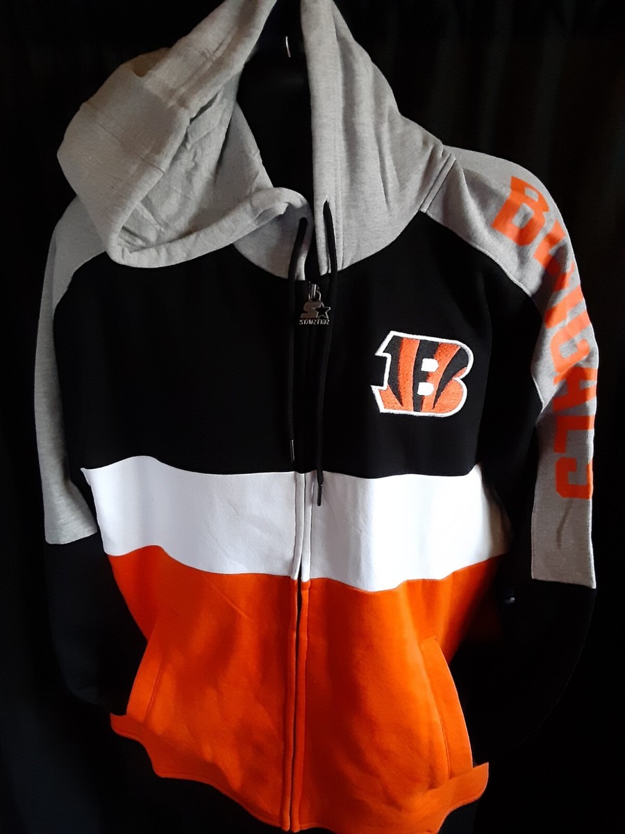 Cincinnati Bengals Men's Starter Hooded Sweatshirt Jacket XXL