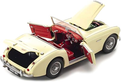 Finished Product Kyosho 1/18 Austin Healey 3000 English White from