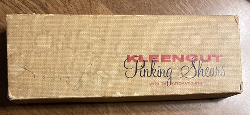 Vintage Deluxe Kleencut Pinking Shears w/ Box Fabric Scissors 7.5" No 181 - Picture 20 of 24