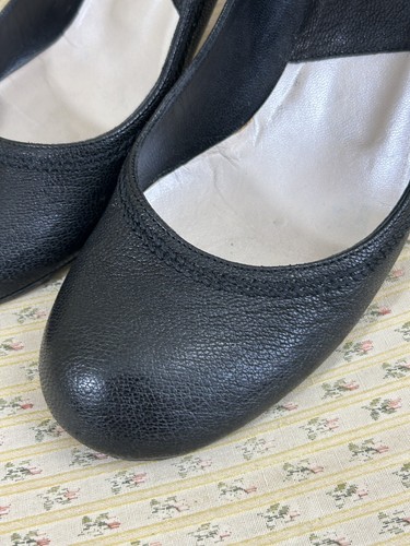 DIOR black leather heels pumps court shoes size 39 in box - Picture 7 of 22