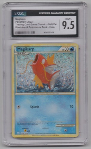 Magikarp Pokemon TCG Classic Blastoise & Suicune ex Deck Holo CGC 9.5
