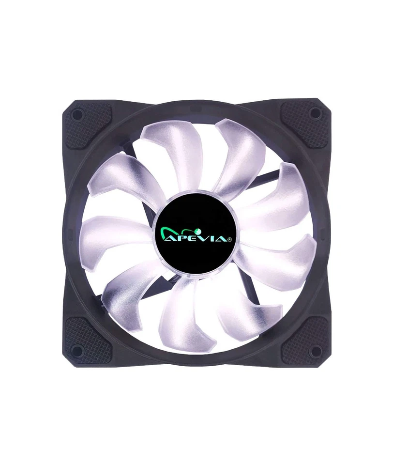 120mm White LED Ultra Silent Case Fan 5 Pack Anti-Vibration Pads gaming - Image 3 of 4