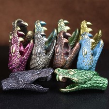 DIY Snake Head Knife Bead Brass Woven Paracord Lanyard Pendant Accessories EDC