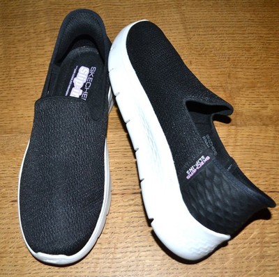 NEW SKECHERS Women's Go Walk Flex Slip-Ins Black  #124963 Sneakers Sz. 12 M