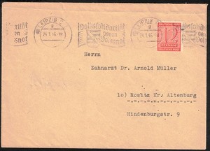 GERMANY SOVIET OCCUPATION SAXONY POSTMASTERS RARE