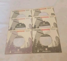 45 RPM 7" RECORD SLEEVES CO. SLEEVE 6 PACK SEE PHOTOS Philips/Mercury SLV358