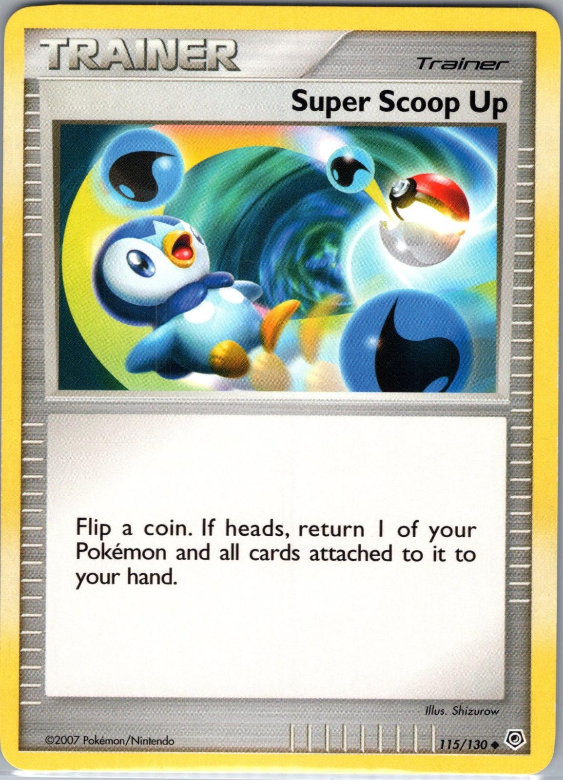 Super Scoop Up 115/130 Uncommon Diamond & Pearl Pokemon Near Mint