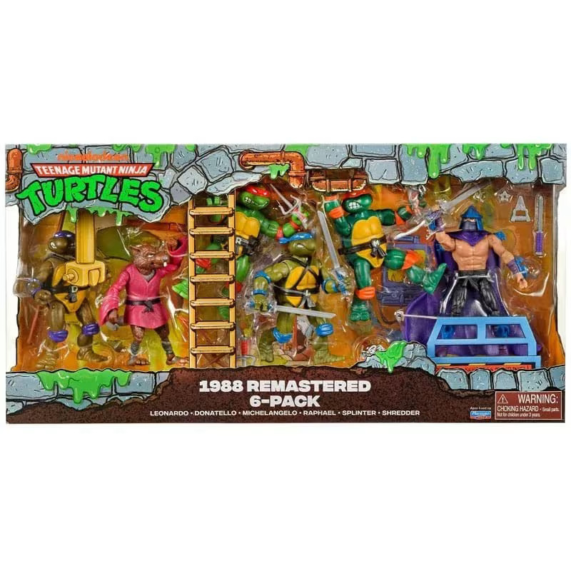 Teenage Mutant Ninja Turtles 6-Pack 1988 Remastered Playmates