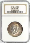 1948-D FRANKLIN Silver Half Dollar NGC MS 64 FBL