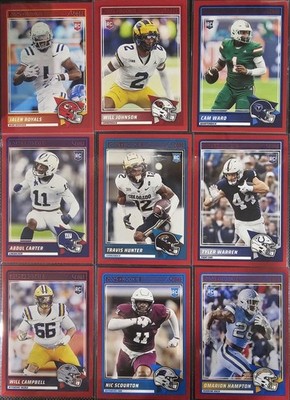 2025 Panini Score Football Red & Green Border! You Pick Singles Rc & Veteran