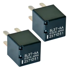 2 Pcs 5L3T-AA 12VDC 20A Automotiver Oil Pump Starting Relay 4Pins Compatible ...
