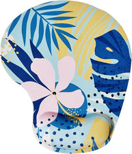 Mouse Pad with Wrist Support, Ergonomic Mouse Pads with Memory Foam Wrist Rest,