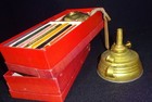 one Komax alcohol set (not oil or kerosene) brass wax melting hobby toy lamps — photo 6