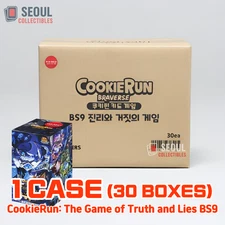 (30 Boxes) CookieRun Braverse Cards The Game of Truth and Lies Booster 1 case
