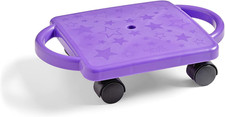 Purple Indoor Scooter Board with Handles, Ages 5