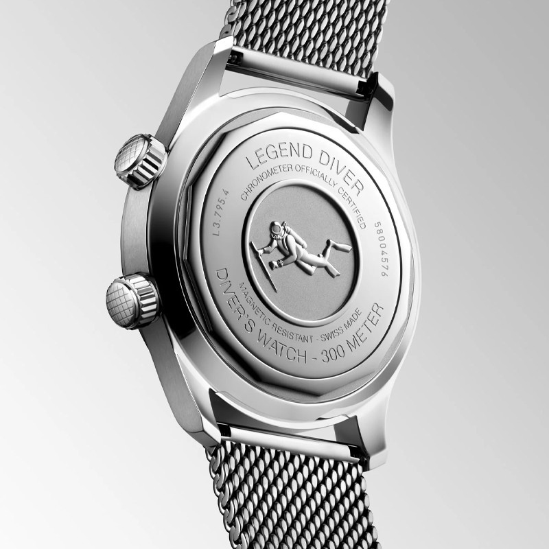 Longines Legend Diver 59 42mm Black Dial Men's Watch L37954599 image 4