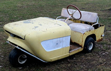 Vintage Cushman Golfster 735 Golf Cart Shark Nose Fiberglass Gas Hot Rod Project