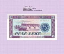 ALBANIEN   ALBANIA  5 LEKE  1976  Unc. P 42a 6180##