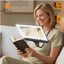 Handlupe mit Licht 43 LEDs Schwanenhals 24 cm für bessere Sicht