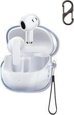 Clear Case for Baseus Bass BS1 NC Earbuds Transparent Flexible TPU Shockproo